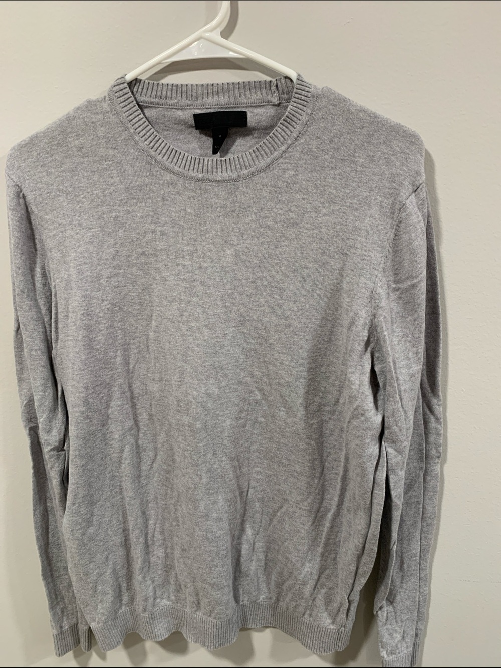 ASOS Men's Light Gray Crew Neck Sweater